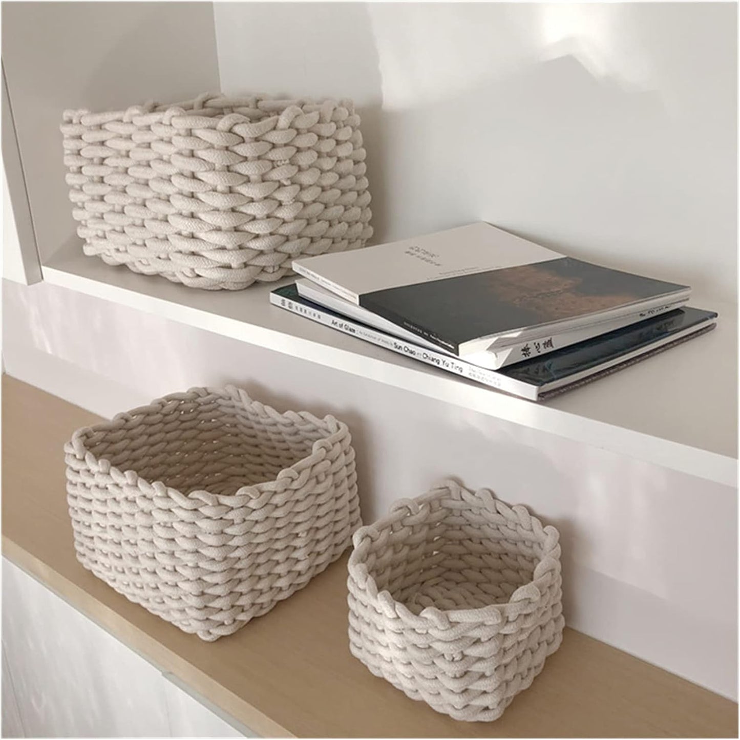 Chunky Knit Storage Basket