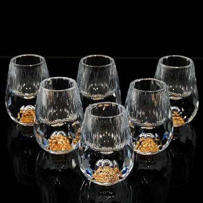 Luxe Diamond-Cut Whiskey Glass