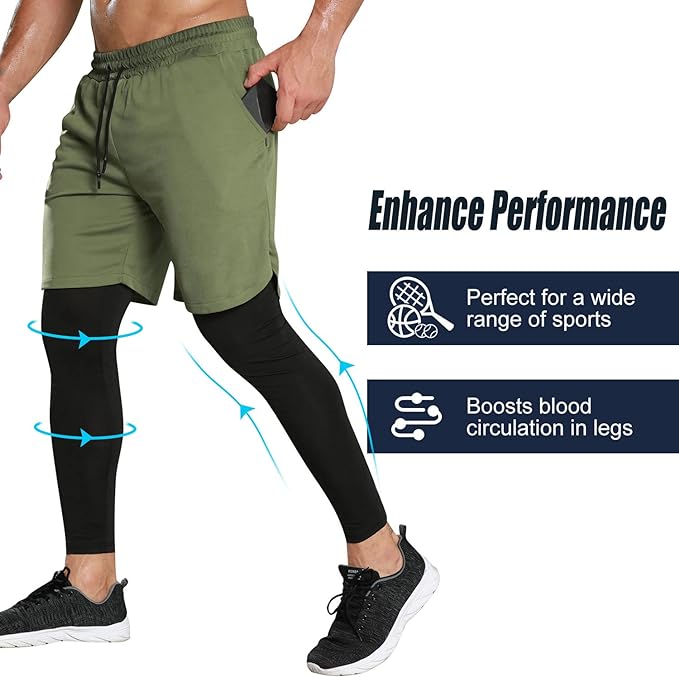 Enlite FlexFlow 2-in-1 Active Compression Shorts