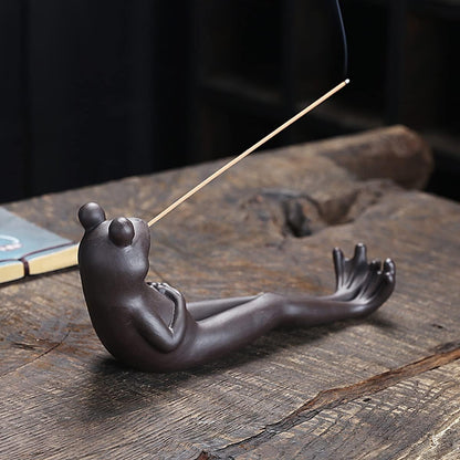 Tranquil Toad Incense Holder