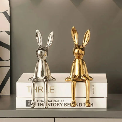 Elegant Rabbit Figurines