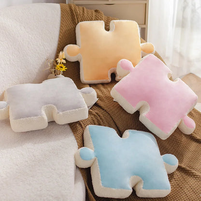 Playful Puzzle Plush Cushions