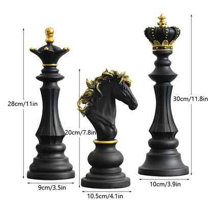 Grandmaster Chess Piece Decor Set