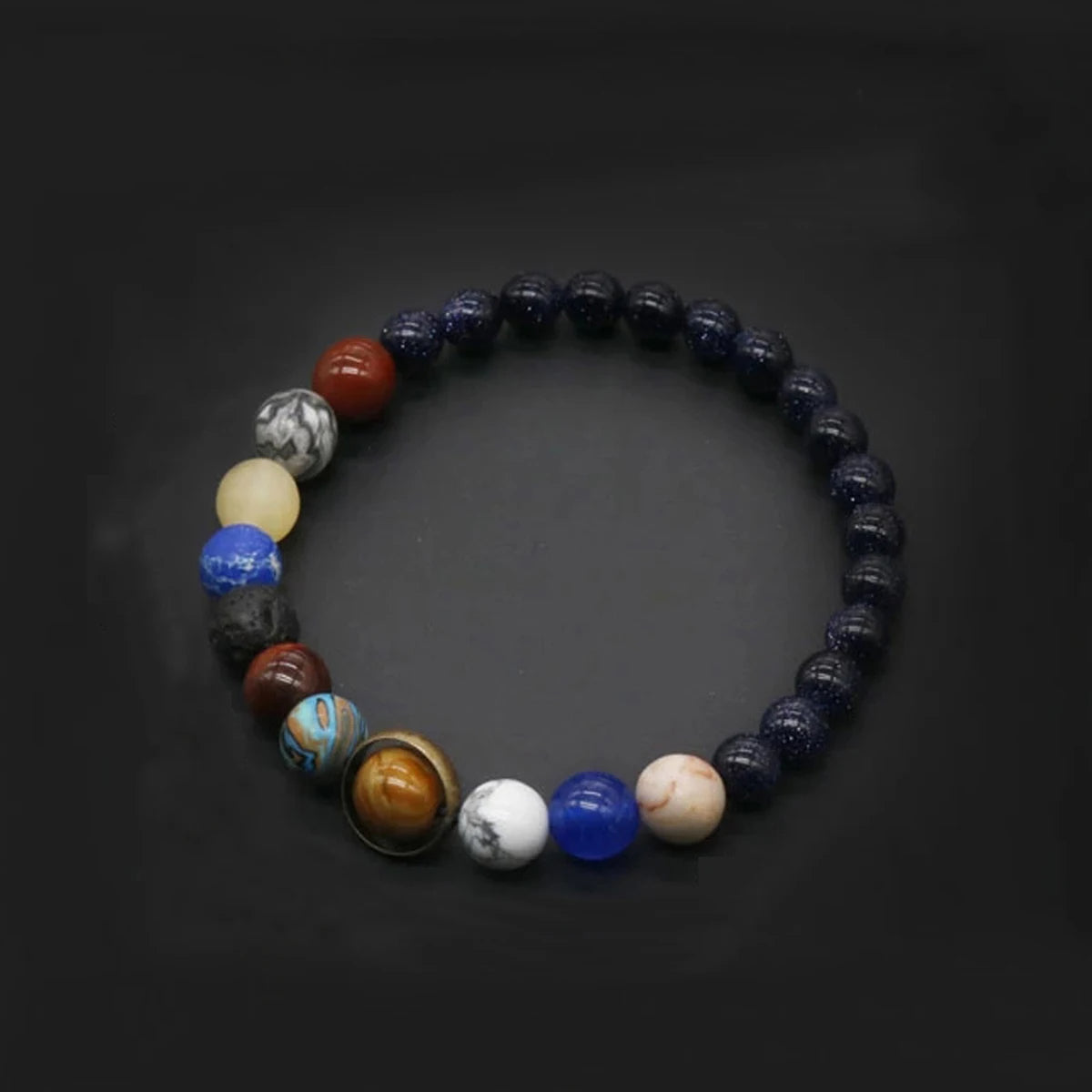 Cosmic Orbit Solar System Beaded Bracelet