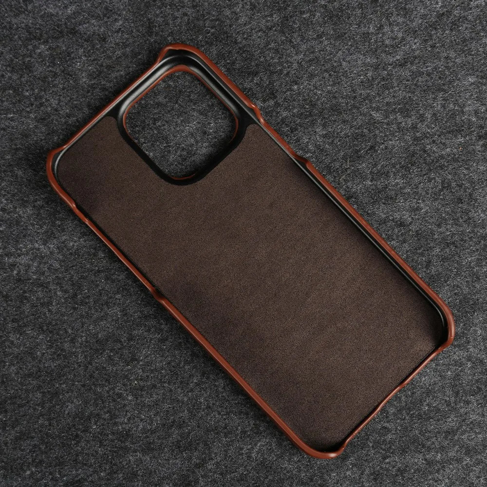 Signature Leather iPhone Shell Case