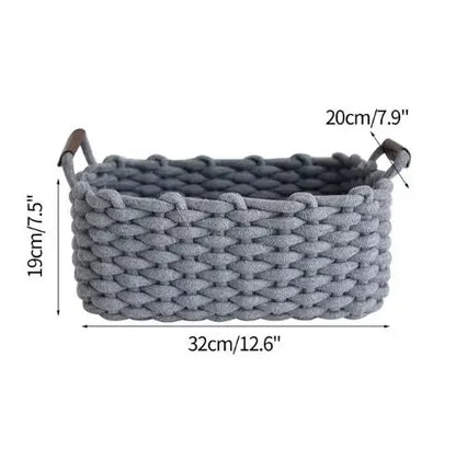 Chunky Knit Storage Basket