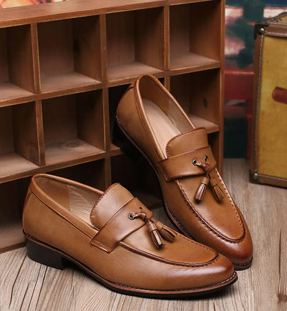 Moccasin Style Tasseled Loafers