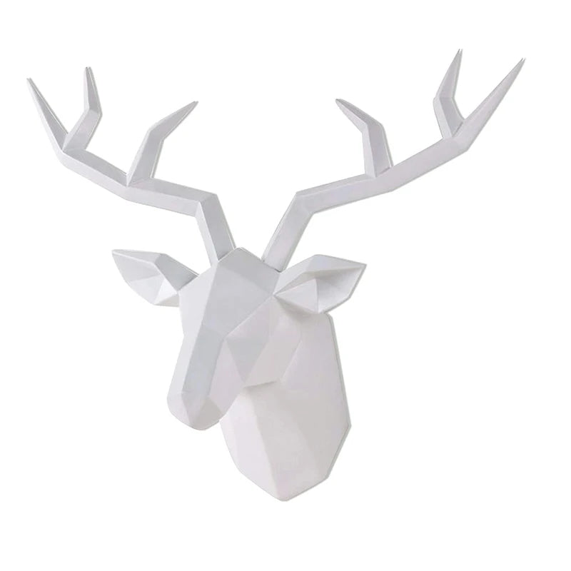 Contemporary Geometric Deer Wall Sculpture