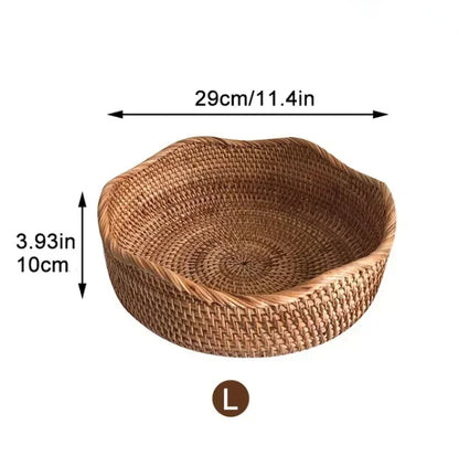 Rattan Fruit Serving Basket