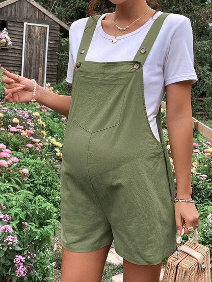 Breezy Summer Maternity Overalls