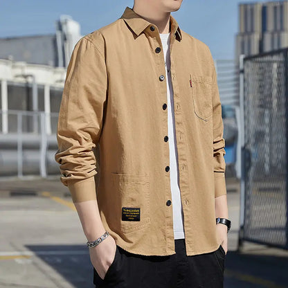 Urban Classic Solid Cotton Overshirt