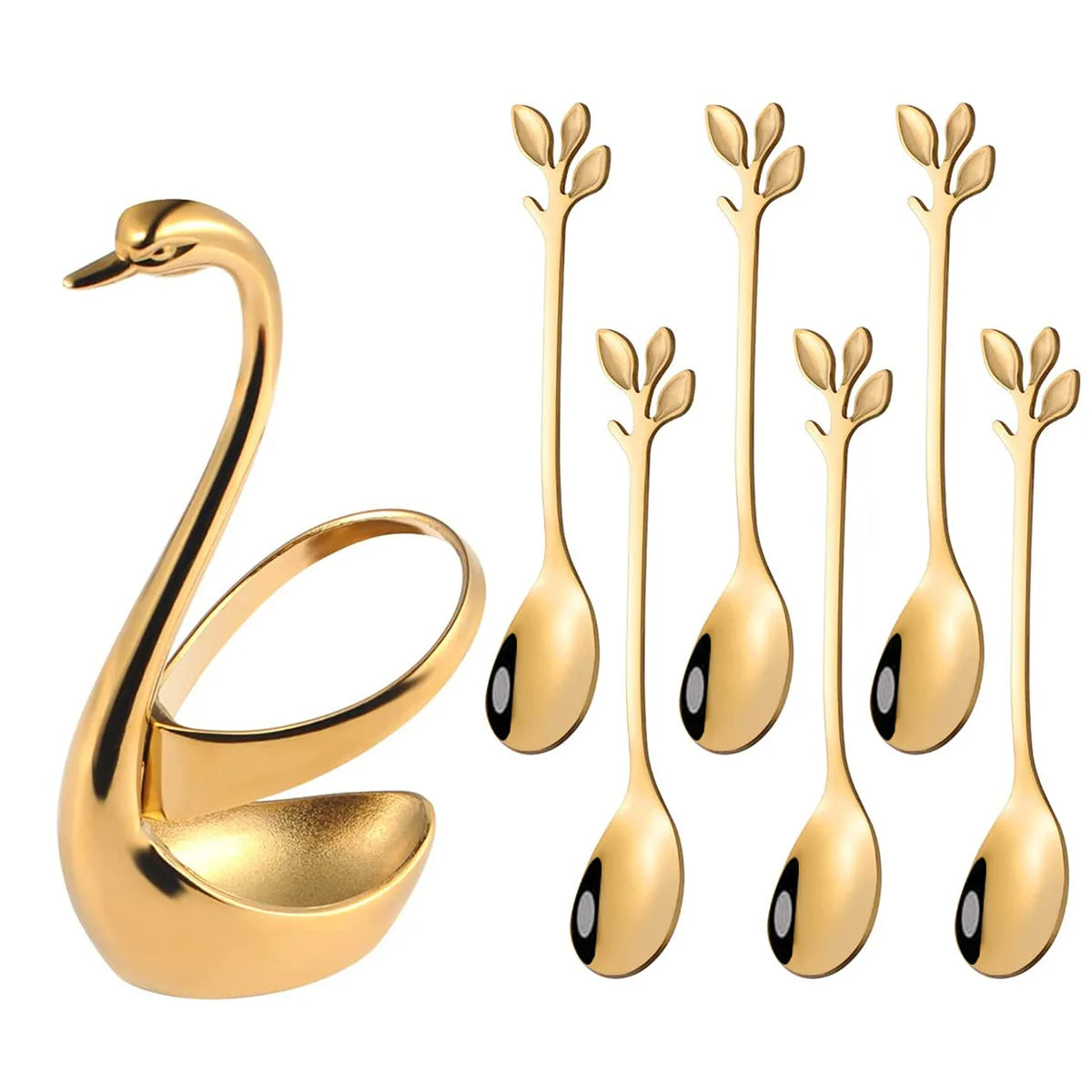 Serenity Swan Tabletop Silverware Set