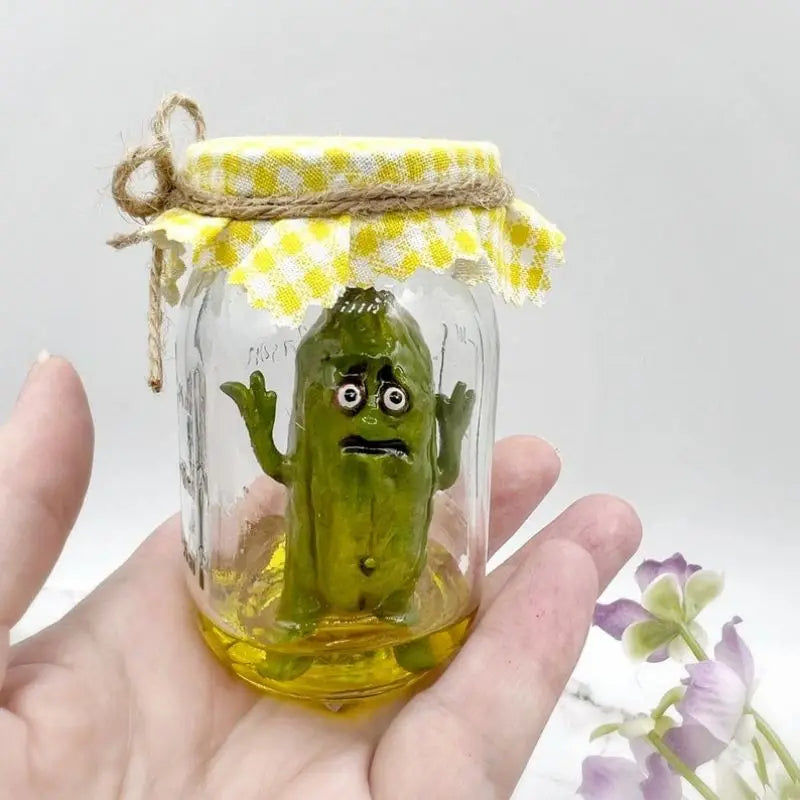 Grumpy Pickle In A Jar