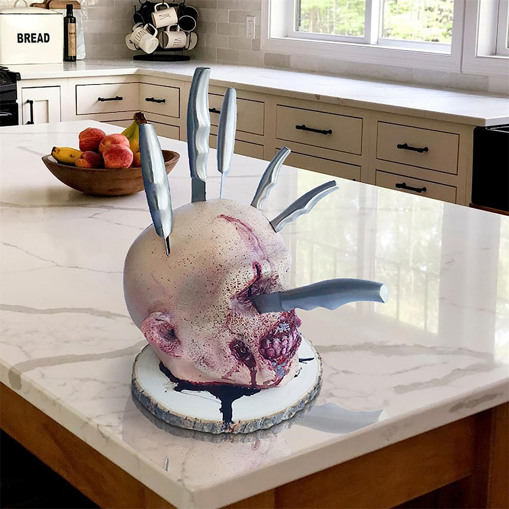 Zombie Head Knife Block