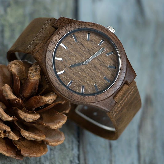 Timber Craft Walnut Wooden Timepiece