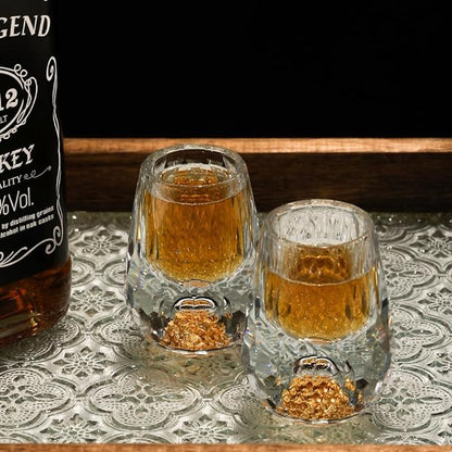 Luxe Diamond-Cut Whiskey Glass