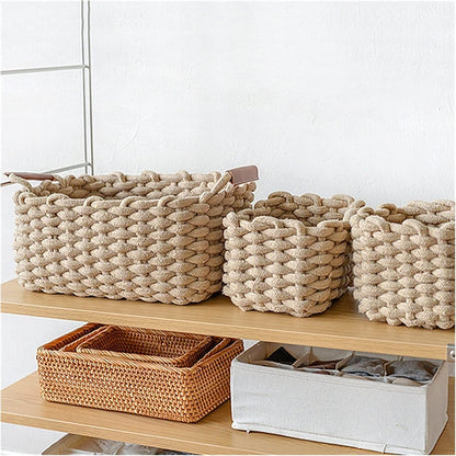 Chunky Knit Storage Basket