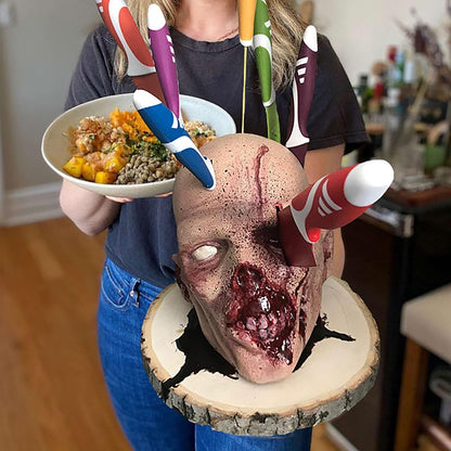 Zombie Head Knife Block