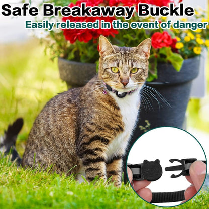 MeowTrack Reflective AirTag Bell Collar