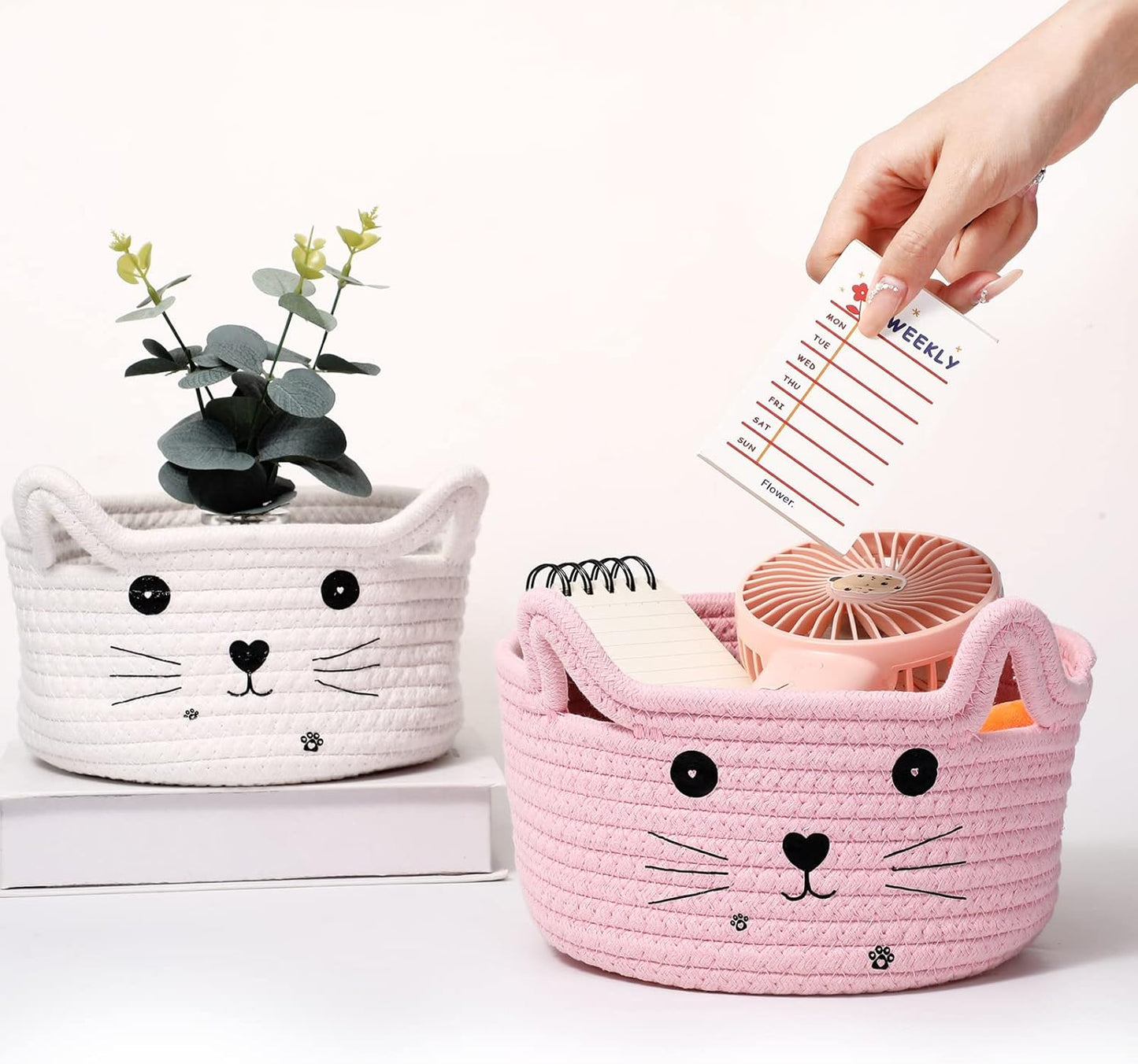 Cute Kitty Storage Baskets