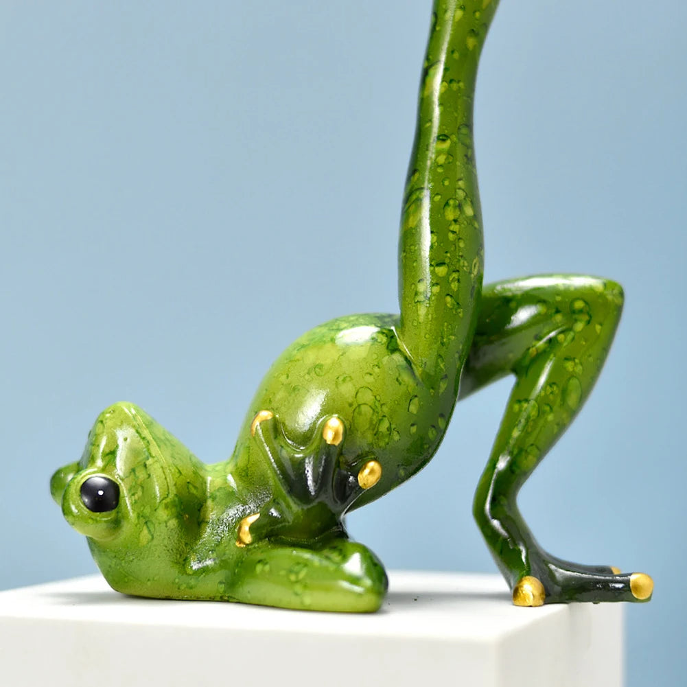 Yoga Frog Figurines