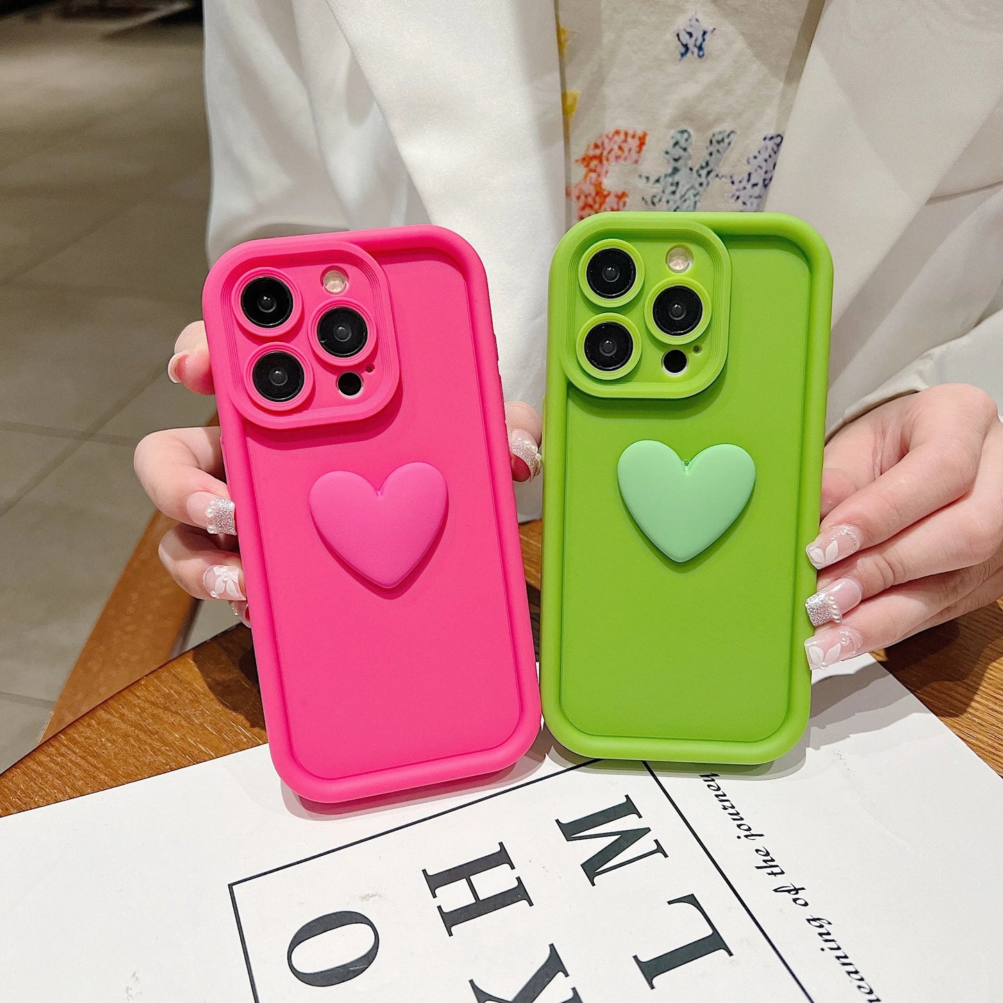 3D iPhone Heart Case