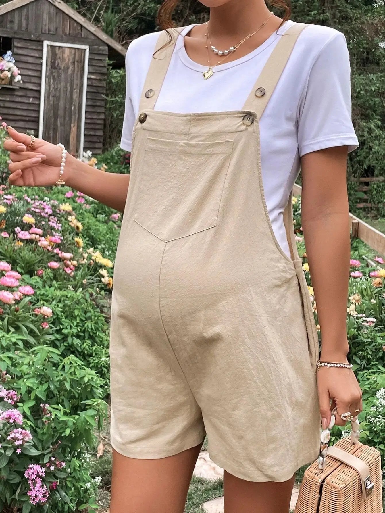 Breezy Summer Maternity Overalls