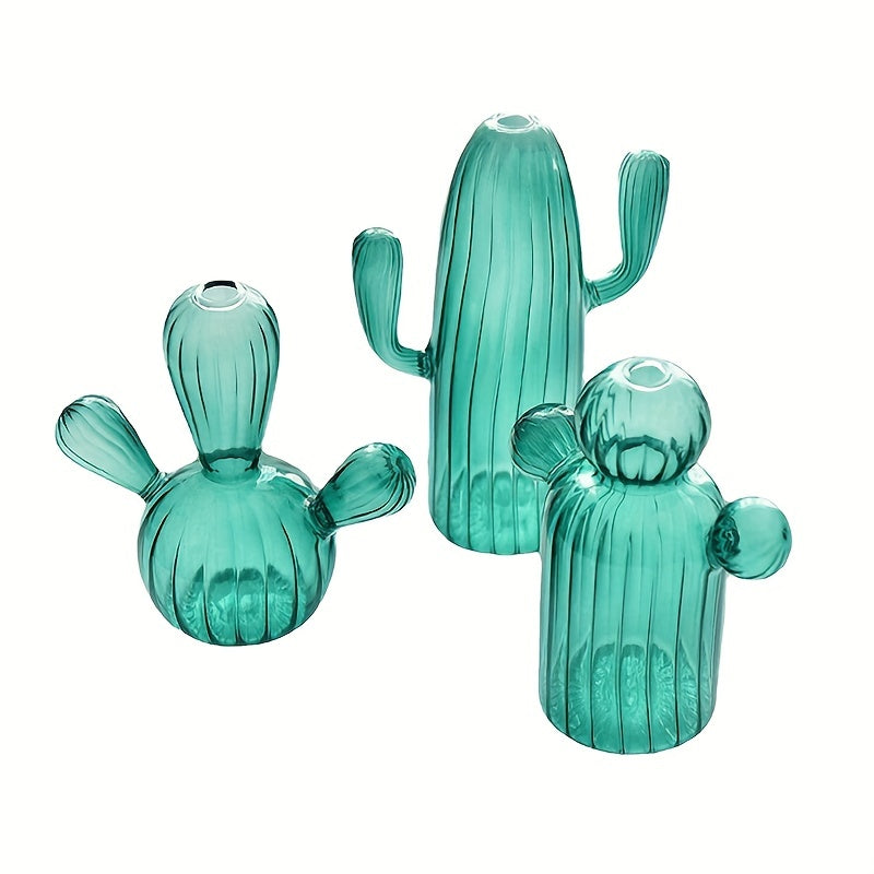 Desert Mirage Glass Cacti Vase