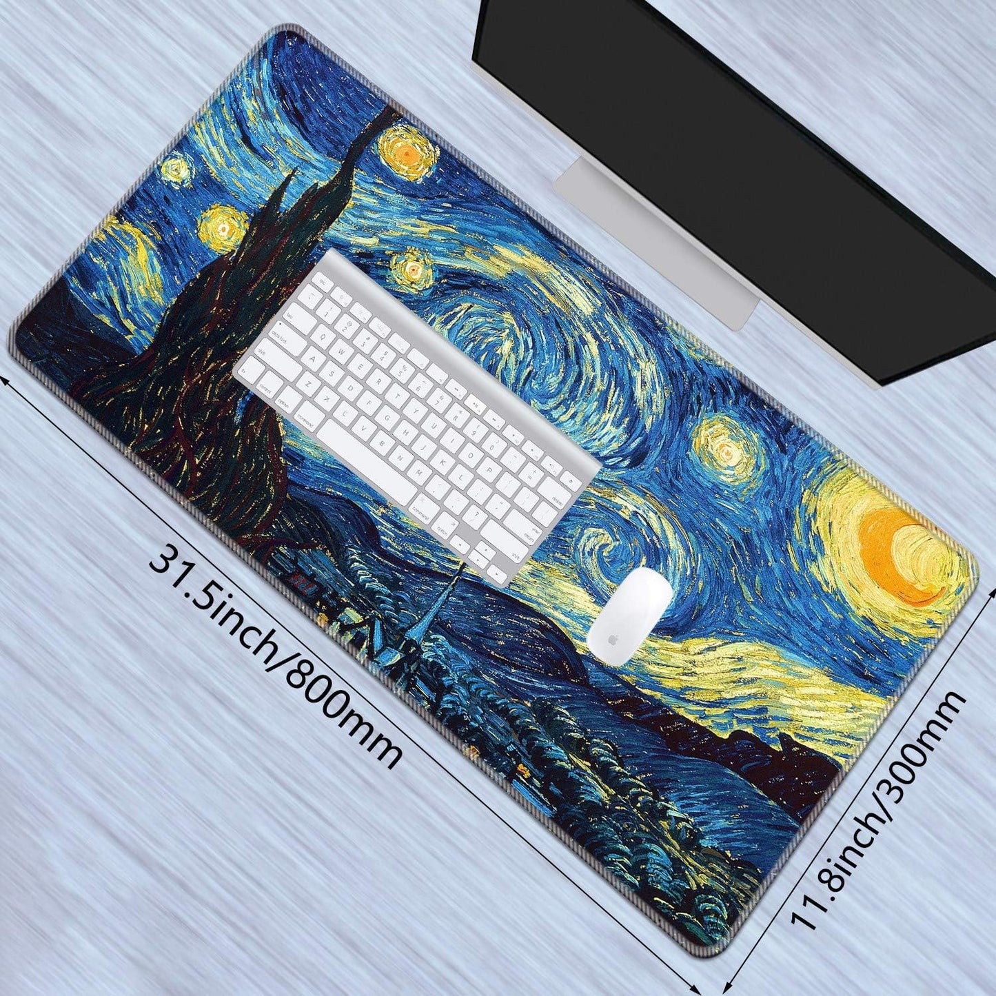 Starry Night Desk Mat