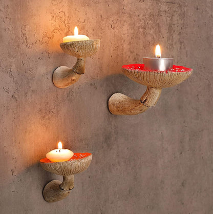 Enchanted Mushroom Wall Shelf