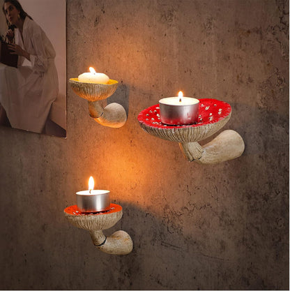 Enchanted Mushroom Wall Shelf