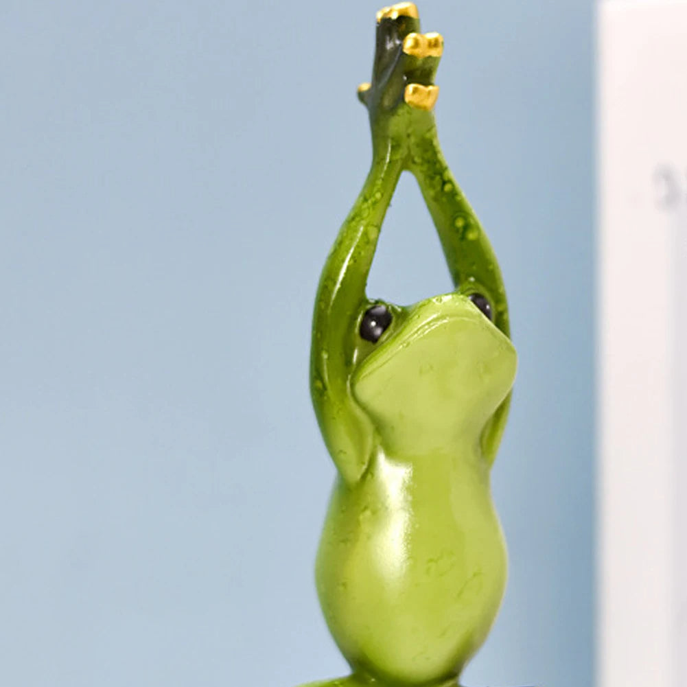 Yoga Frog Figurines