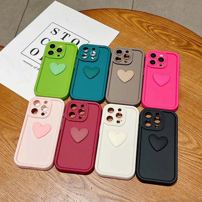 3D iPhone Heart Case