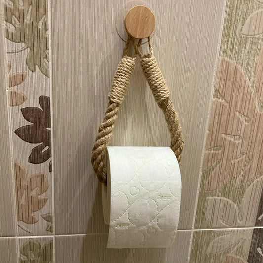 Rustic Rope Toilet Paper Holder