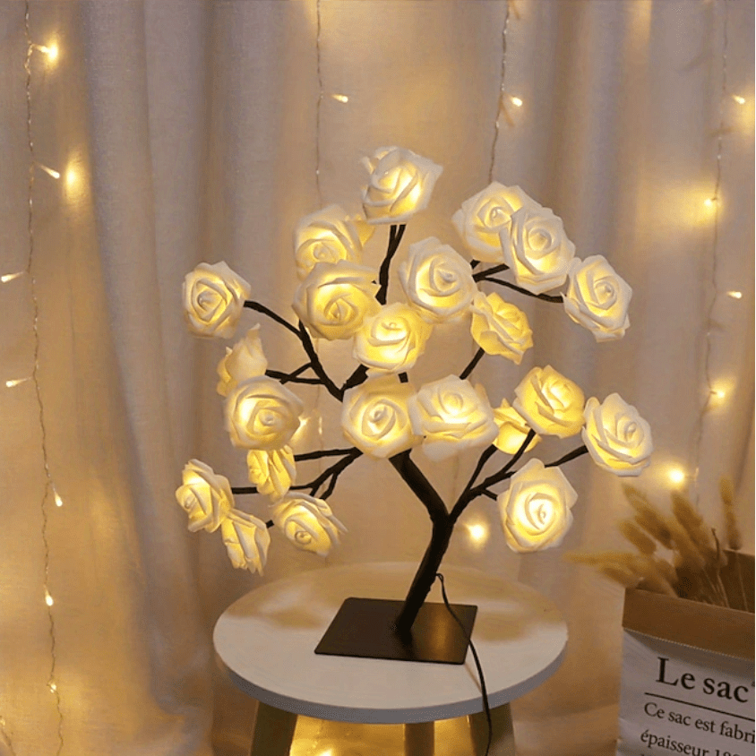 Eternal Bloom Glowing Rose Tree Lamp