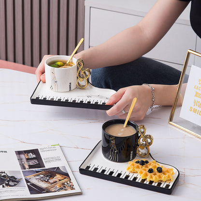 Piano Mug & Tray Ensemble