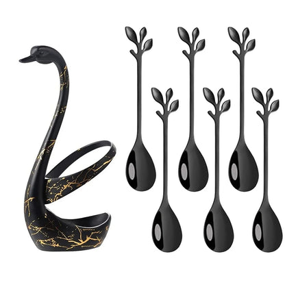 Serenity Swan Tabletop Silverware Set