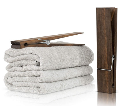 Grande Oak Clothespin Bath Hangers