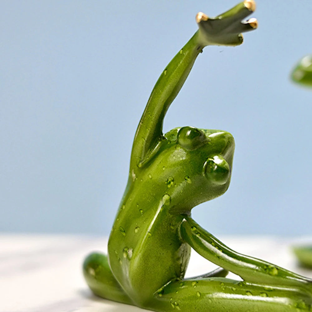 Yoga Frog Figurines