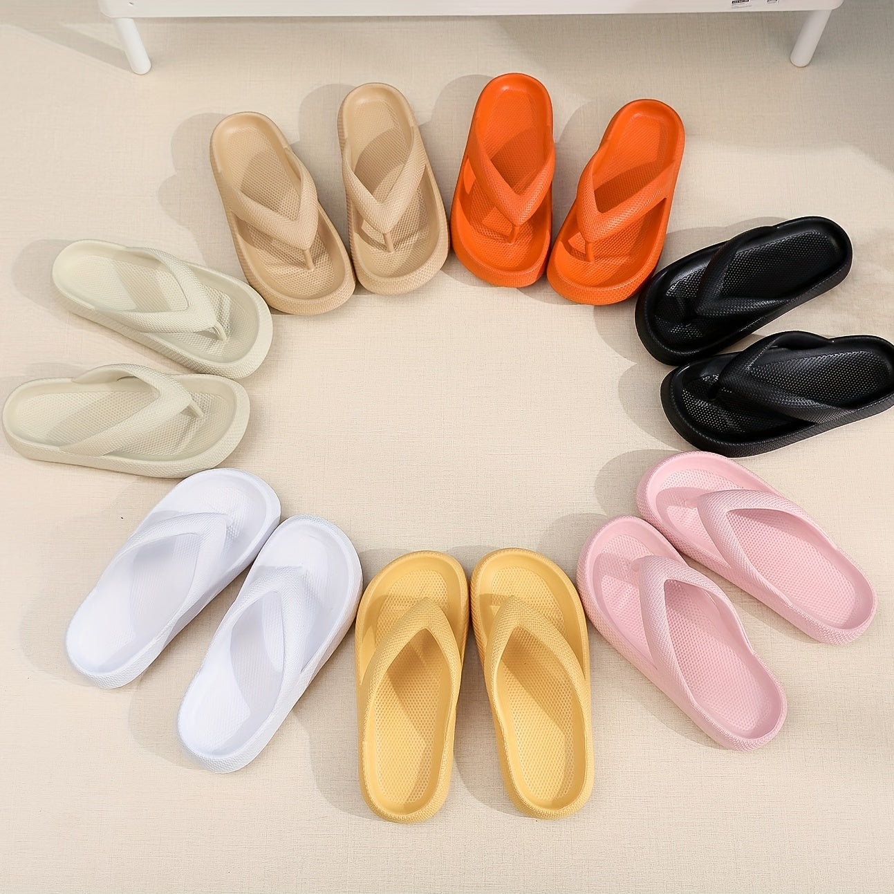 Vibrant Comfort Pillow Flip-Flop Slides