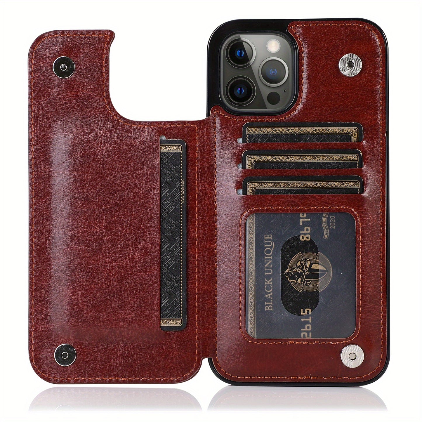 Enlite Leather iPhone Wallet & Kickstand Case