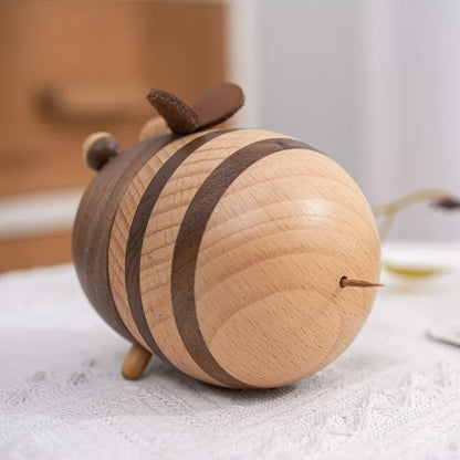 Wooden Bee Toothpick Dispenser