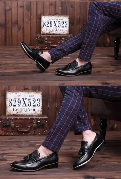 Moccasin Style Tasseled Loafers