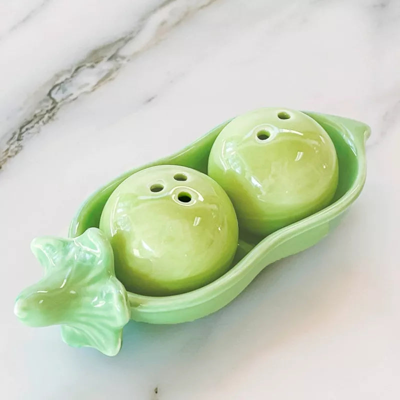 Two Peas In A Pod Salt & Pepper Shaker Set