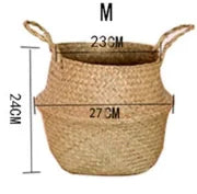 Nature's Nest Hand-Woven Wicker Flowerpot Holder