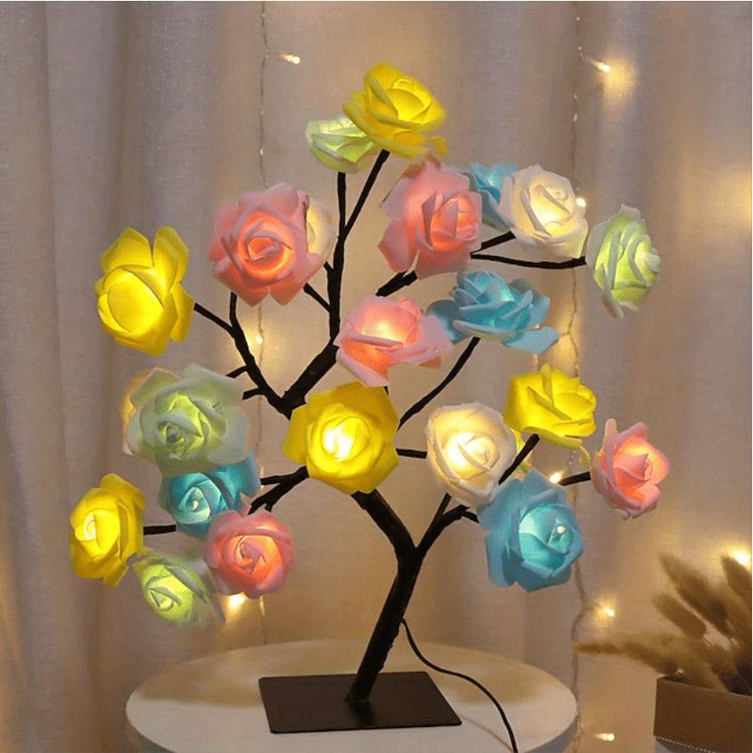 Eternal Bloom Glowing Rose Tree Lamp