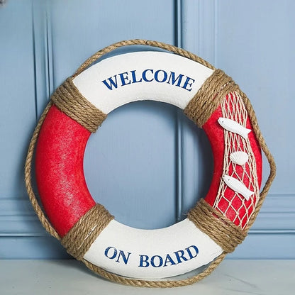 Captain's Welcome Lifebuoy Decor