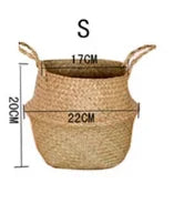 Nature's Nest Hand-Woven Wicker Flowerpot Holder