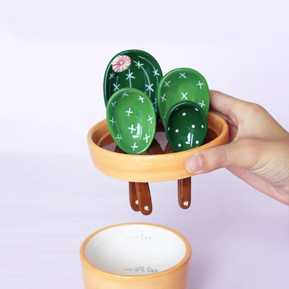 Decorative Cactus Measuring Spoon Set