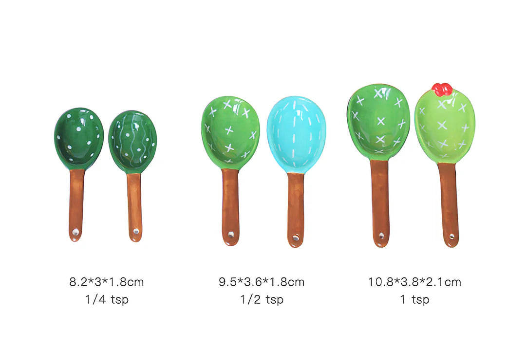 Decorative Cactus Measuring Spoon Set